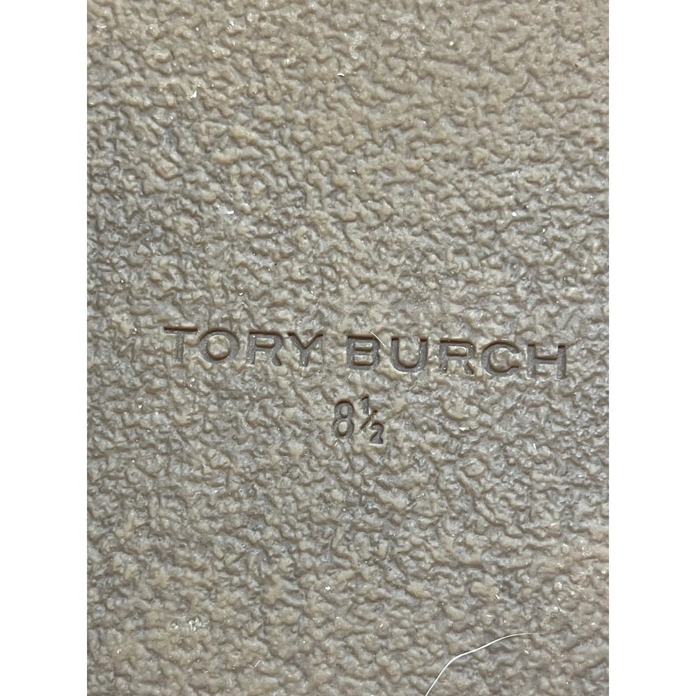 Tory Burch Miller Cloud Tan Leather Thong Sandals Logo Cork Slides Womens 8.5 - Picture 7 of 7